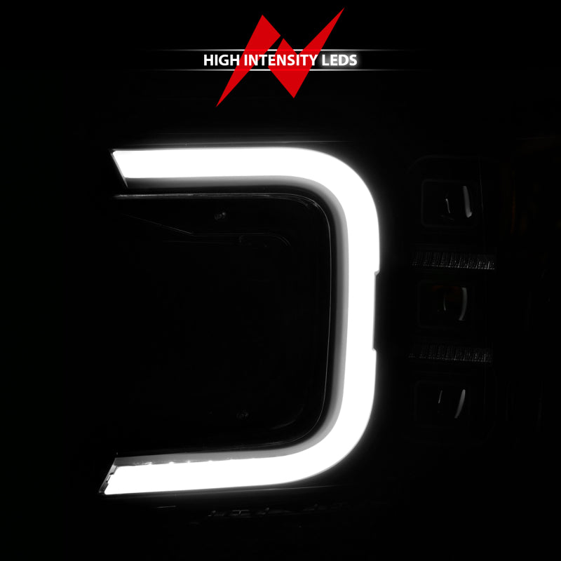 Anzo 18-20 Ford F-150 Full Led Projector Light Bar Headlights Black Amber 111519 111519 User 5