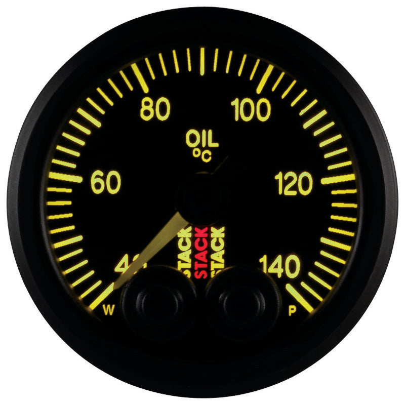 Autometer Stack 52mm 40-140 Deg C 1/8in NPTF Male Pro-Control Oil Temp Gauge - Black ST3509 ST3509 User 5