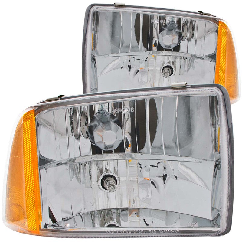 Anzo 1995-1997 Chevrolet Blazer Crystal Headlights Chrome 1pc 111078 Photo - Primary
