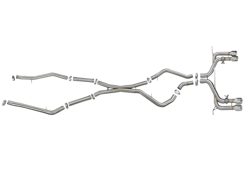 aFe Cat-Back Exhaust System, MACH Force-XP 3-1/2in, 304 Stainless Steel 49-36342-P Photo - Unmounted