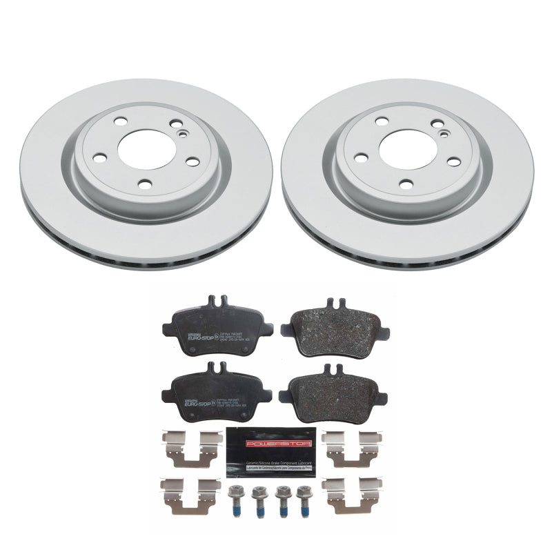 Power Stop 14-19 Mercedes-Benz CLA250 Rear Euro-Stop Brake Kit ESK7378 ESK7378 Photo - Primary