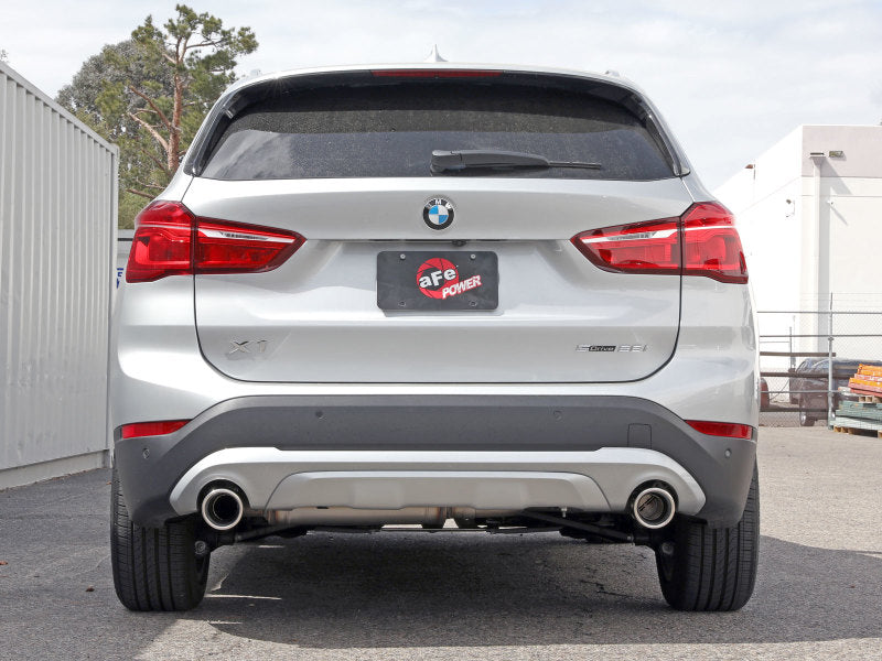 aFe 15-21 BMW X1 F48 L4 2.0L (t) MACH Force-Xp 3 to 2-1/2 IN SS Axle-Back Exhaust w/Polished Tip 49-36349-P 49-36349-P Photo - Mounted