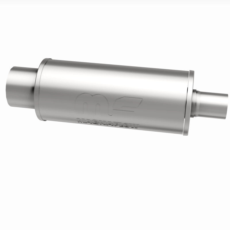 MagnaFlow 6" Round Center/Center Performance Muffler With Tip 14822 360 Degree Image Set