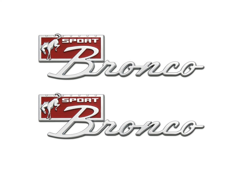 Ford Racing Bronco Sport Script Fender Badge Kit M-1447-BSPRT M-1447-BSPRT Photo - Primary