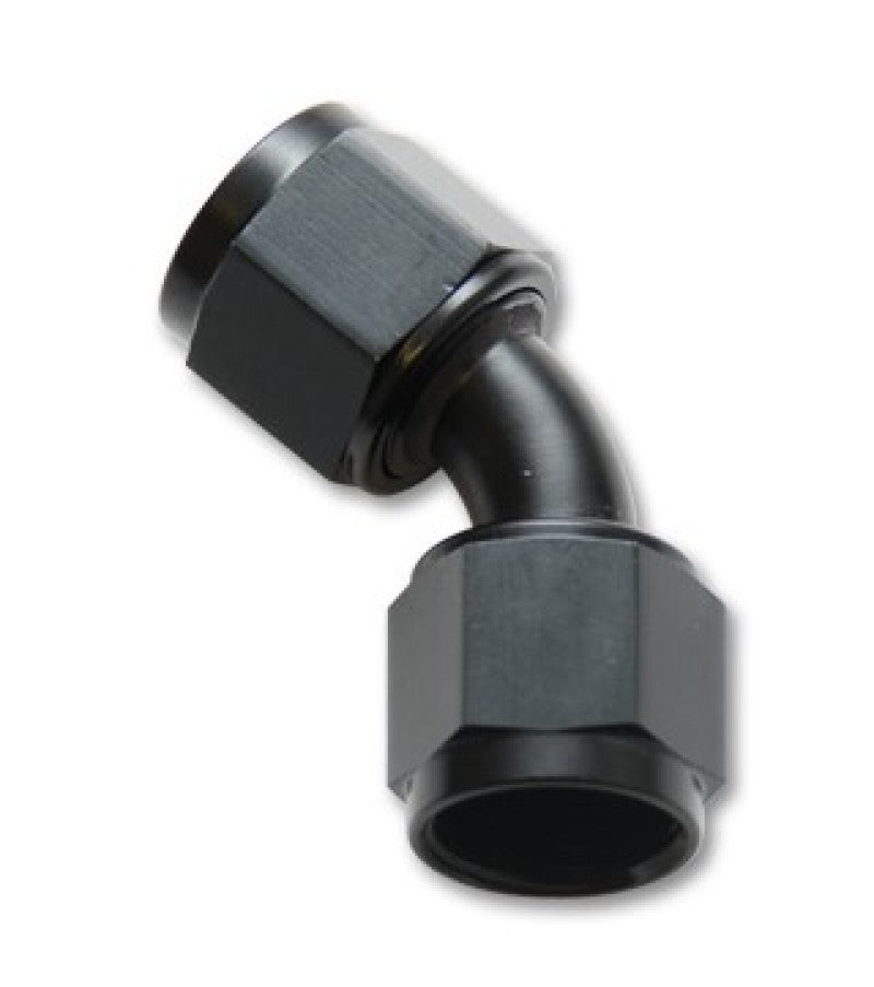 Vibrant -20AN X -20AN Female Flare Swivel 45 Deg Fitting (AN To AN) -Anodized Black Only 10717 10717 User 1
