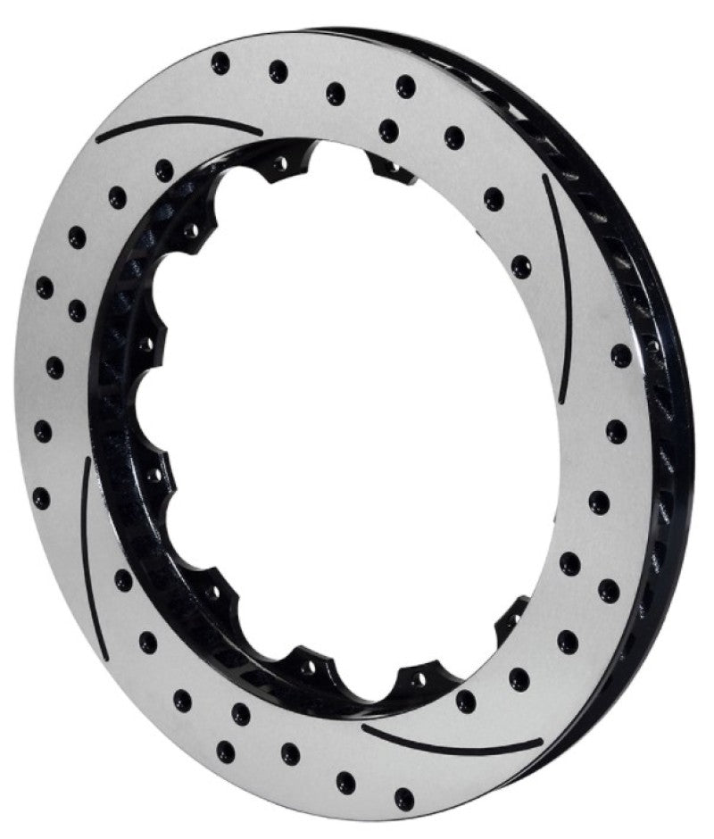 Wilwood Rotor-SV-SRP 72 Iron-LH-BLK-Drill, 14.00 x 1.10 - 12 on 8.75" 160-8401-BK User 1
