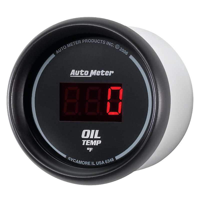 Autometer Gauge, Oil Temp, 2 1/16", 340 Deg F, Digital, Black Dial W/ Red Led 6348 User 2