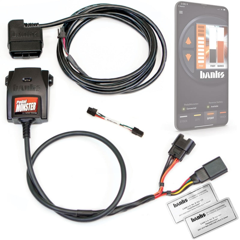 Banks Power Pedal Monster Kit (Stand-Alone) 07-19 RAM 2500/3500/11-20 Ford F-Series 6.7L Use w/Phone 64310-C 64310-C Photo - Primary