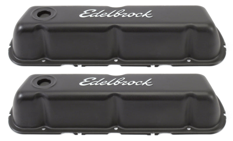 Edelbrock Valve Cover, Signature Series, Ford, 260-289-302-351W CID V8, Black 4603 Photo - Primary