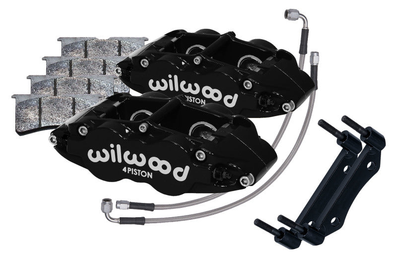 Wilwood 84-89 Porsche 911 Front Superlite Caliper Kit 3.5in MT - Black 140-16677 140-16677 User 1