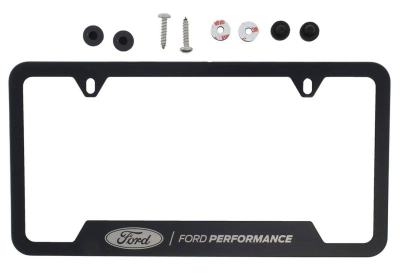 Ford Racing Stainless Steel Ford Performance License Plate Frame - Black M-1828-SS304BK M-1828-SS304BK Photo - Unmounted