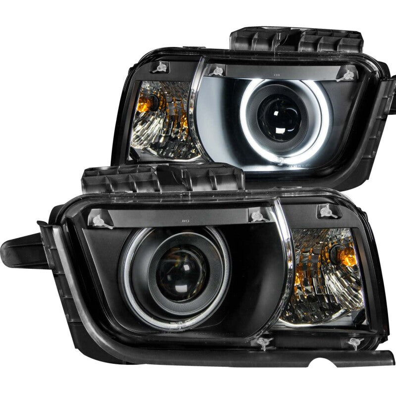 Anzo 2010-2013 Chevrolet Camaro Projector Headlights w/ Halo Black (CCFL) 121312 Photo - Primary
