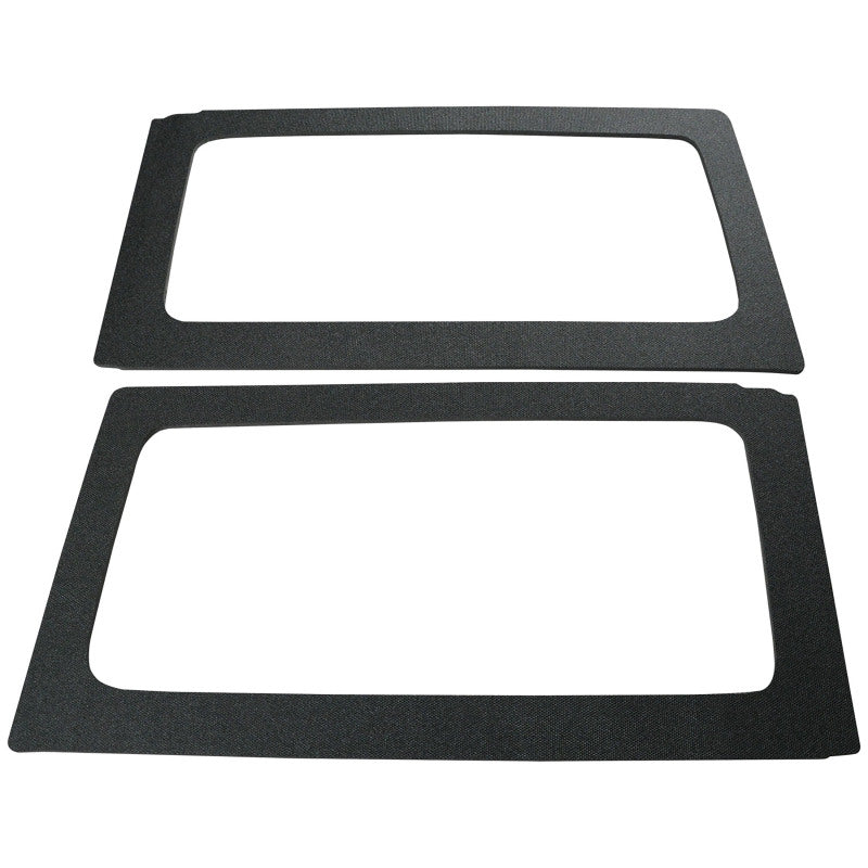 DEI 11-18 Jeep Wrangler JK 2-Door Boom Mat Rear Side Window Trim - 2 Piece - Black 50152 50152 Photo - Primary