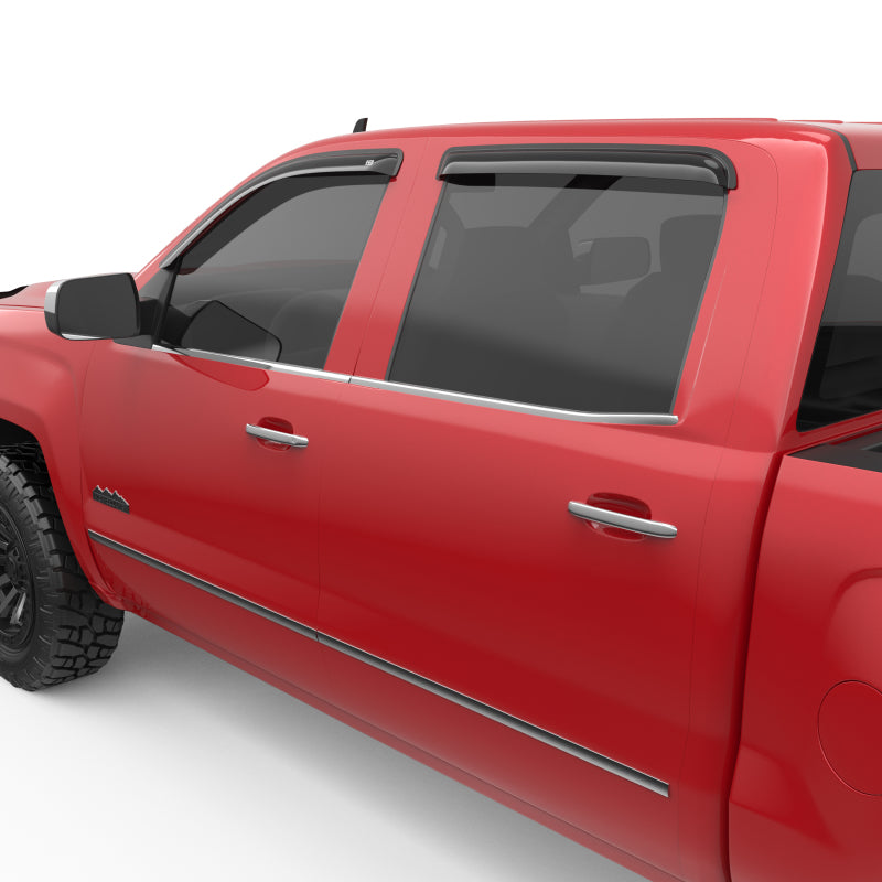 EGR 14+ Chev Silverado Ext Cab Tape-On Window Visors - Set of 4 641671 641671 Photo - Close Up