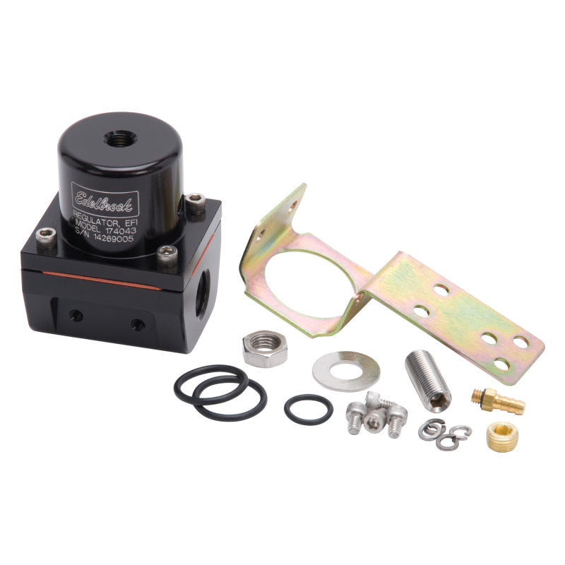 Edelbrock Fuel Pressure Regulator, EFI, 180 GPH, 35-90 PSI, -6 In/Out, -6 Return 174043 Photo - Primary