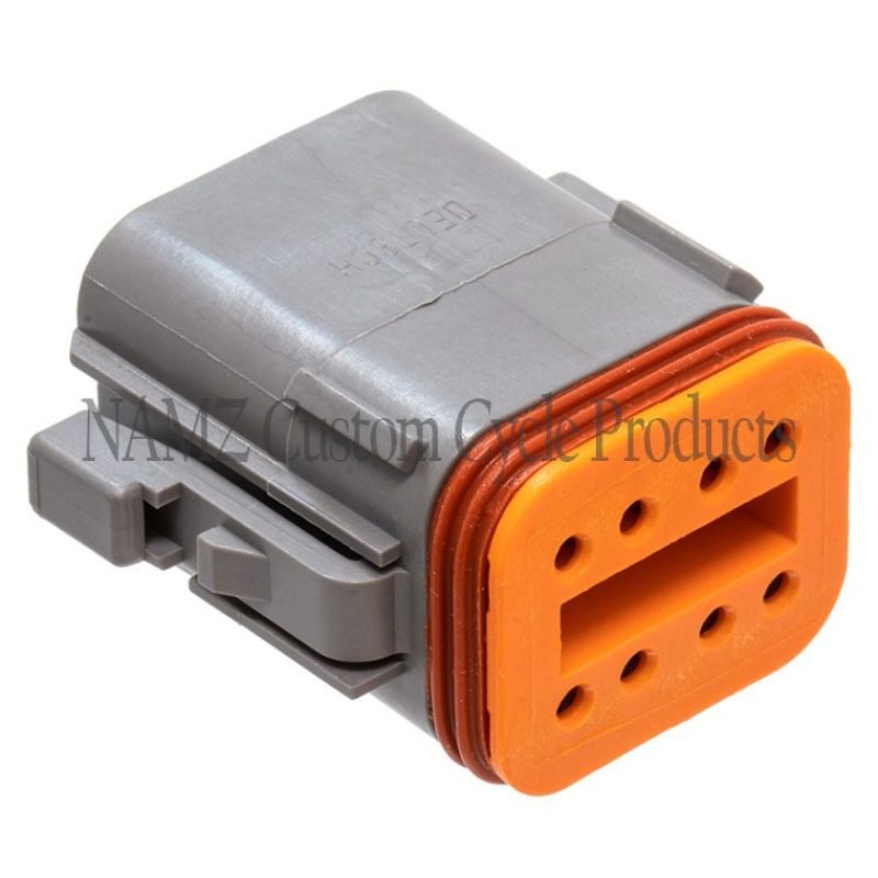 NAMZ Deutsch DT Series 8-Wire Plug & Wedgelock - Grey (Repl. HD 72138-94GY) DP-8G DP-8G Photo - Primary