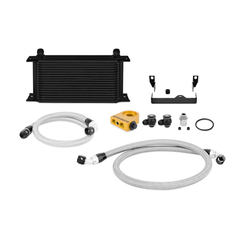 Mishimoto Thermostatic Oil Cooler Kit- Black Thermostatic 06-07 Subaru WRX/STi MMOC-WRX-06TBK Photo - Primary
