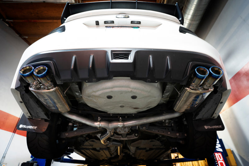 Injen 15-20 Subaru STI Cat Back Exhaust w/ Quad Titanium Tips SES1207TT SES1207TT Photo - Mounted