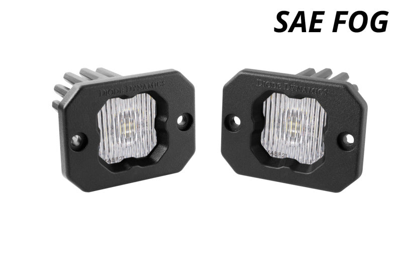 Diode Dynamics Stage Series C1 LED Pod - White SAE Fog Flush ABL (Pair) DD6850P DD6850P User 1