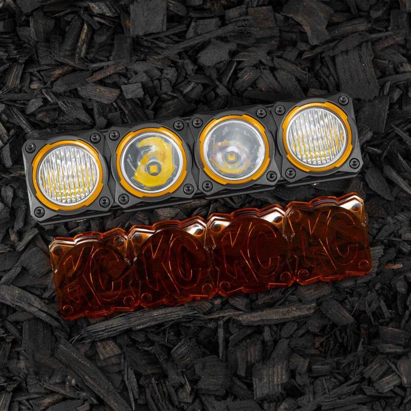 KC HiLiTES FLEX ERA LED Light Bar 10in. Light Shield - Amber (SHIELD ONLY) 5333 5333 Photo - lifestyle view
