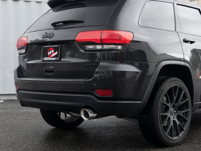 aFe Large Bore HD 3in 304 SS Cat-Back Exhaust w/ Polished Tips 14-19 Jeep Grand Cherokee V6-3.6L 49-38078-P 49-38078-P Photo - Mounted