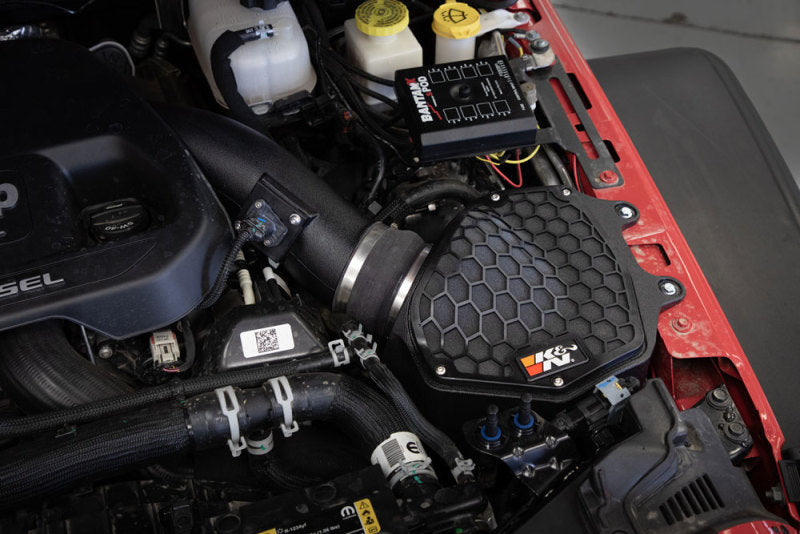 K&N Engineering K&N 20-21 Jeep Wrangler V6-3.0L DSL Aircharger Performance Intake 63-1587 63-1587 Photo - Mounted