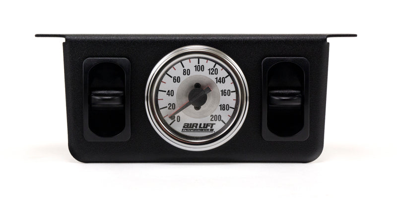 AIRLIFT Dual Needle Gauge with two paddle switches- 200 PSI 26229 Photo - Primary