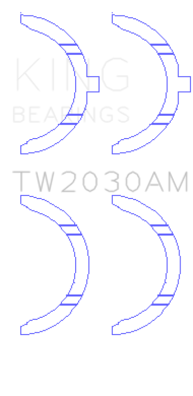 King Engine Bearings King Toyota 1GR-FE Thrust Washer Set TW2030AM TW2030AM Photo - Primary