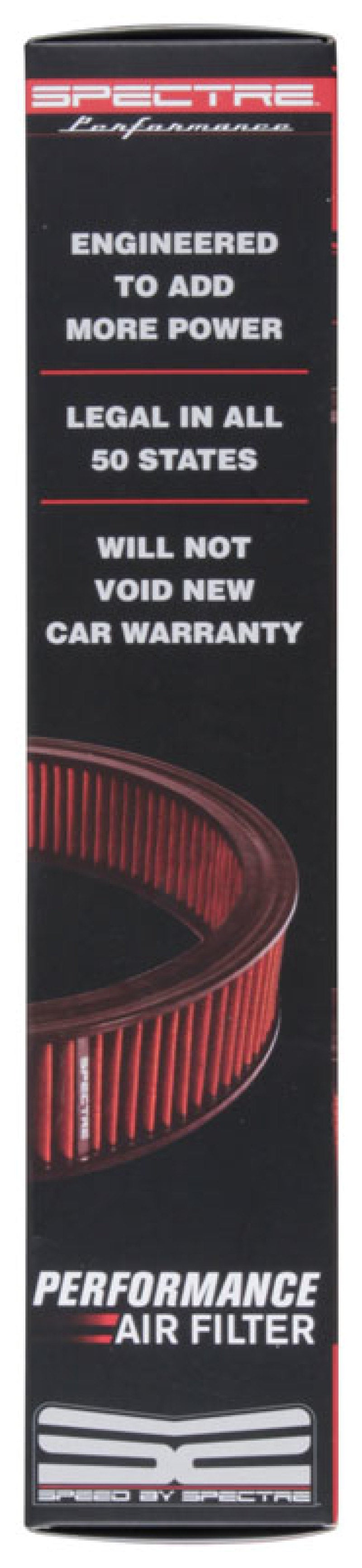 Spectre 1985 Cadillac Seville 5.7L V8 DSL Air Filter 14in. X 3in. - Red HPR0136 HPR0136 Photo - in package