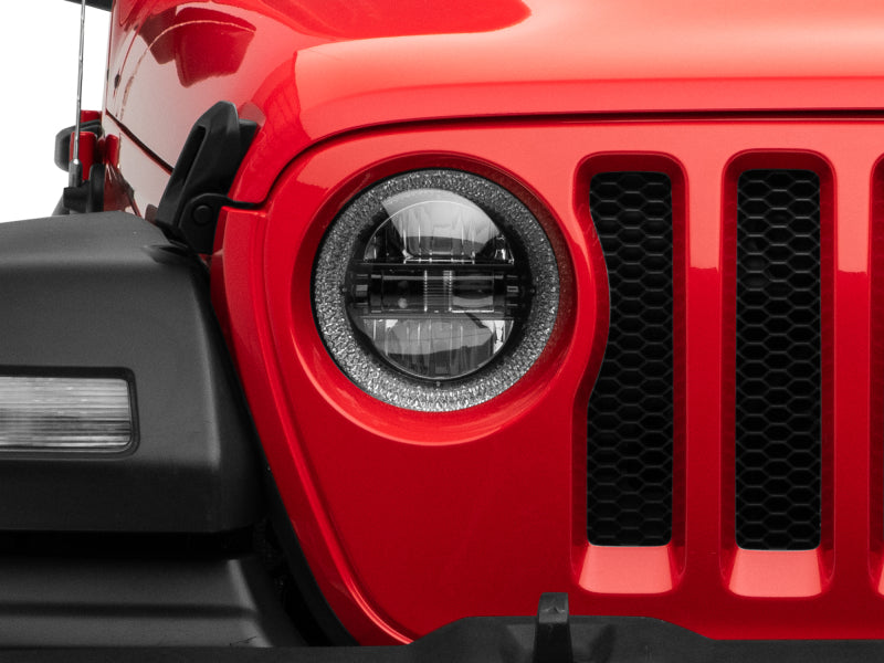 Raxiom 18-22 Jeep Wrangler JL/JT Axial Series LED Headlights- Black Housing (Clear Lens) J133763 J133763 Photo - Close Up