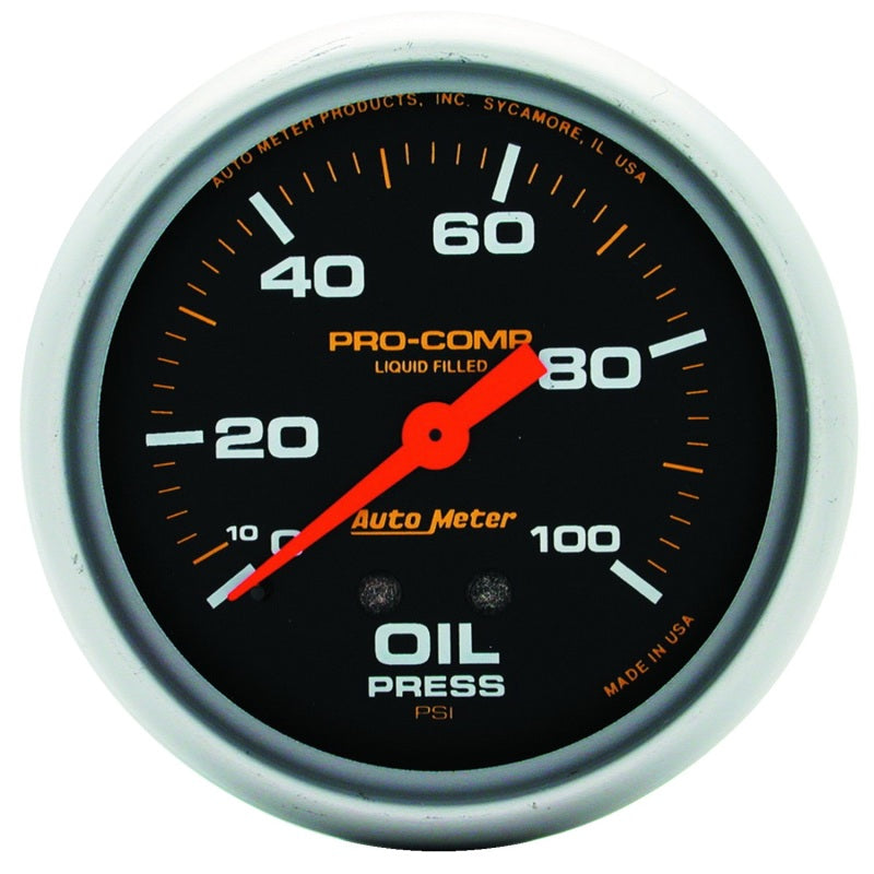 Autometer 2-5/8" Oil Pressure, 0-100 Psi, Mechanical, Liquid Filled, Pro-Comp 5421 Photo - Primary