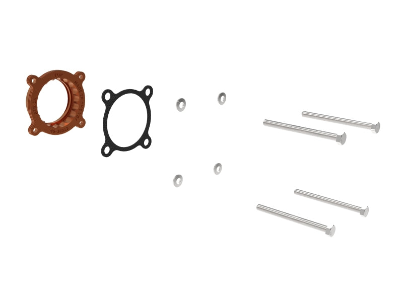 aFe Silver Bullet Throttle Body Spacers TBS 22-23 Toyota GR86 H4-2.4L - Orange 46-38013 46-38013 Photo - Unmounted