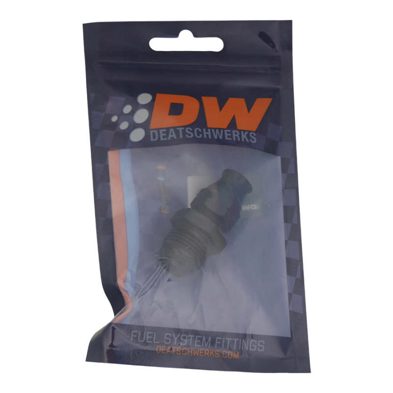 DeatschWerks 8AN Male Flare to 5/16in Hardline Compression Adapter - Anodized Matte Black 6-02-0129-B 6-02-0129-B Photo - lifestyle view