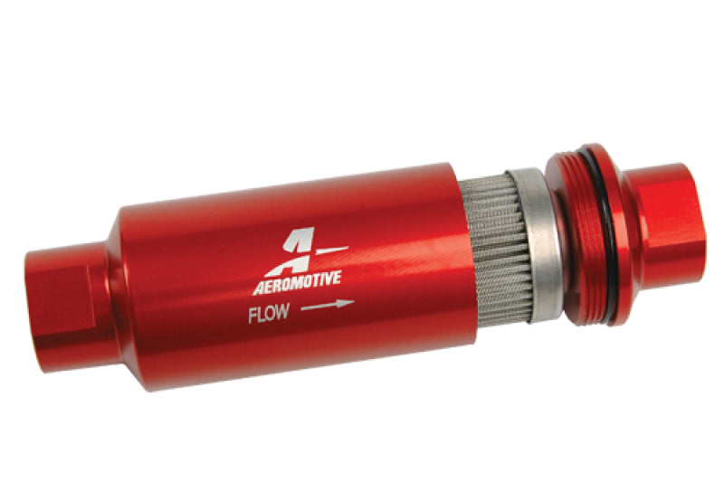 Aeromotive 40 Micron, ORB-10 Red Fuel Filter 12335 Photo - Close Up