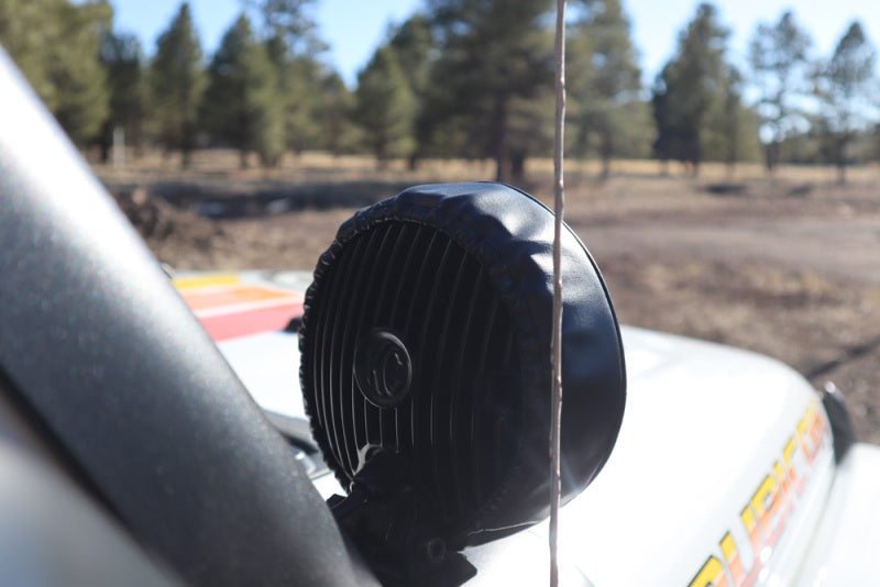 KC HiLiTES 6in. Round Soft Cover (Pair) - Black w/Yellow KC Logo 5102 5102 User 2