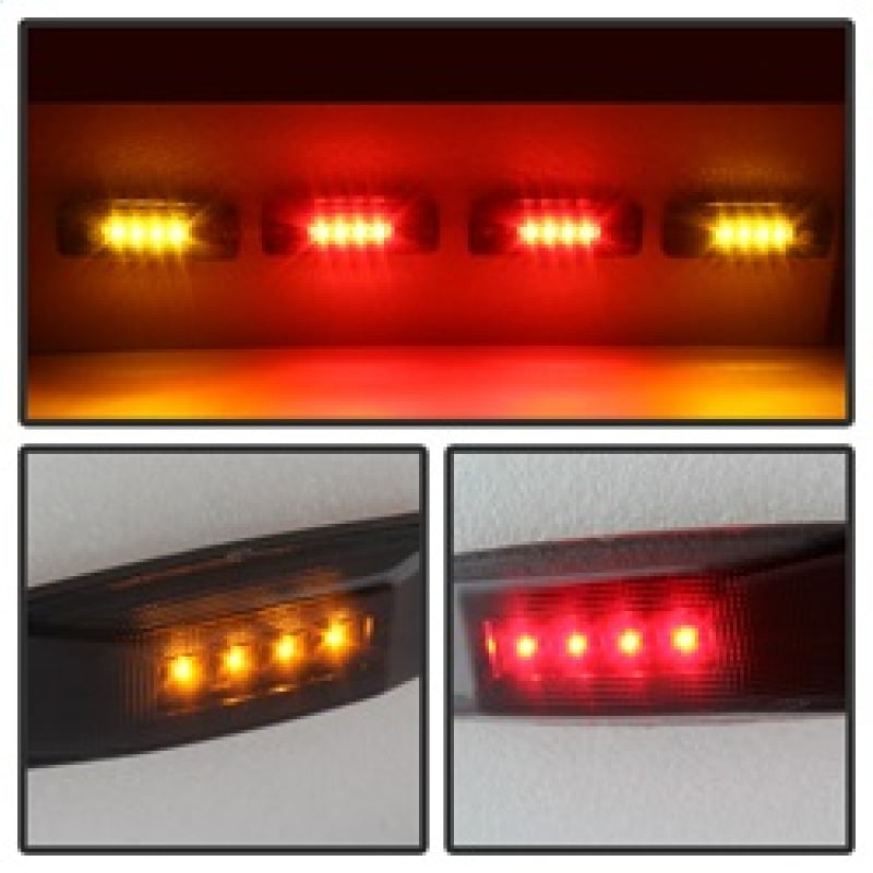 SPYDER Xtune Dodge Ram 94-02 Dually 2 Red LED+2 Amber LED Fender Lights 4pcs Smoke ACC-LED-DR94-FE-SM 9924705 9924705 Photo - Unmounted