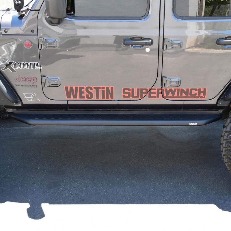 Westin 18-24 Jeep Wrangler (JL) Unlimited 4DR Outlaw Running Board 28-34065 28-34065 Photo - Mounted