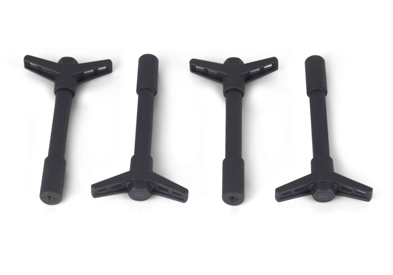 Ford Racing Black Crinkle Finish Valve Cover Hold Down Wing Nuts 302-326 302-326 Photo - Primary