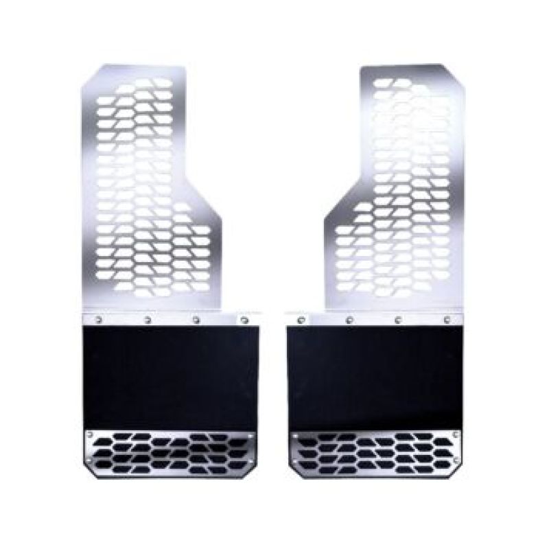 Putco 17-20 Ford SuperDuty - Set of 2 (Excl Dually Rear) Mud Skins - Polished SS w/ Hex Shield 78030 78030 User 1