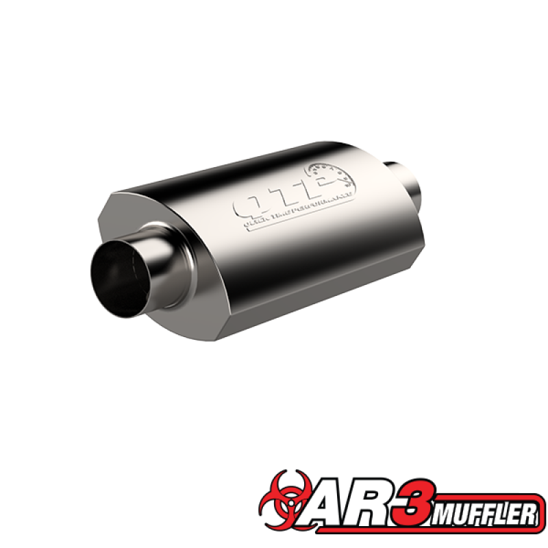 QTP 3.5in Weld-On 304SS AR3 Muffler 12350 12350 Photo - Primary