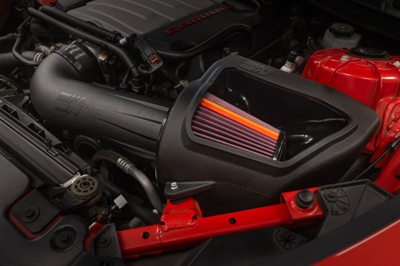 K&N Engineering K&N 16-24 Chevy CamaroSS V8-6.2L F Performance Air Intake System 50-3092 50-3092 Photo - Mounted