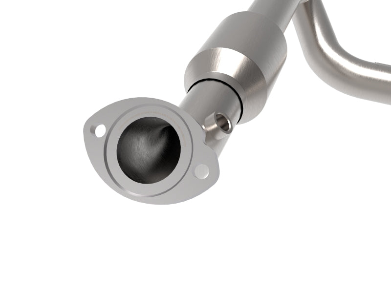 aFe Toyota Tacoma 05-15 V6-4.0L Twisted Steel Y-Pipe w/ Cat 48-46006-RC 48-46006-RC Photo - Close Up