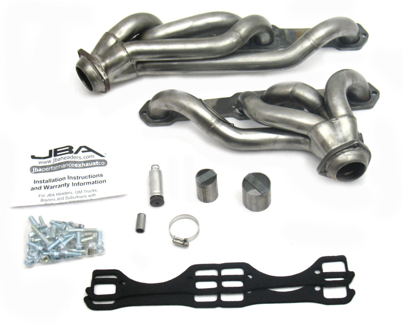 JBA 87-91 Chevrolet Blazer 5.0L/5.7L w/o A.I.R. 1-5/8in Primary Raw 409SS Cat4Ward Header 1830S-4 1830S-4 Photo - Primary