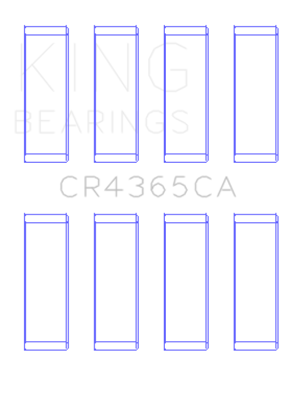 King Engine Bearings Ford ZETec S/Ecoboost1.6 (Size +0.50mm) Connecting Rod Bearing Set CR4365CA0.5 CR4365CA0.5 Photo - Primary