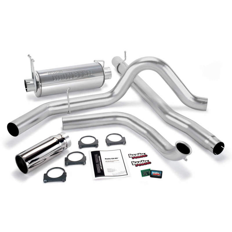 Banks Power 00-03 Ford 7.3L / Excursion Git-Kit - SS Single Exhaust w/ Chrome Tip 47514 47514 Photo - Primary