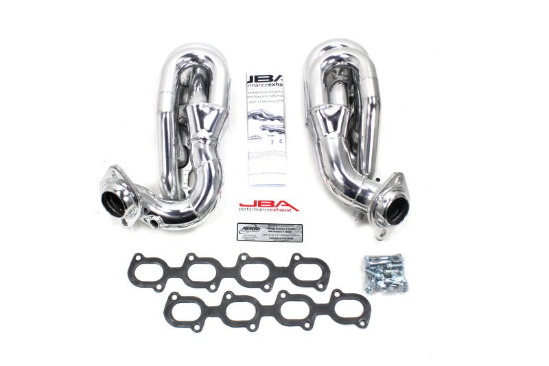 JBA 07-14 Ford GT500 5.4/5.8L 4V 1-5/8in Primary Silver Ctd Cat4Ward Header 1695SJS 1695SJS Photo - Primary