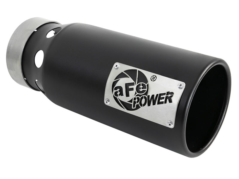 aFe MACH Force-Xp 4in 409 Stainless Steel Exhaust Tip Black 49T40501-B122 Photo - Primary