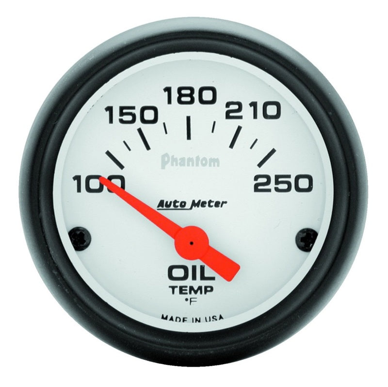 Autometer Gauge, Oil Temp, 2 1/16", 100-250 Deg F, Electric, Phantom 5747 Photo - Primary