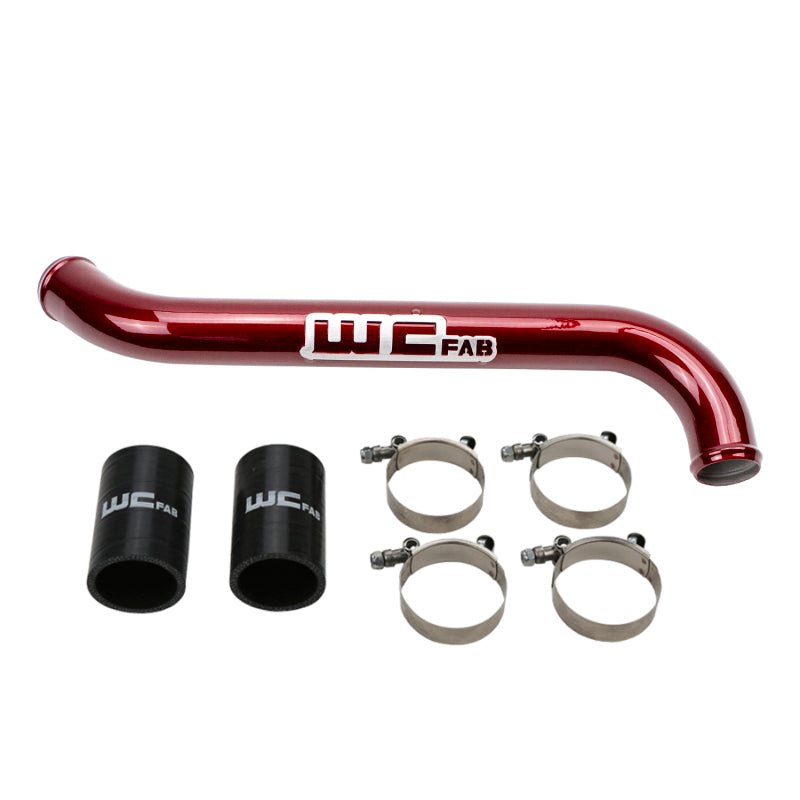 Wehrli 11-16 Chevrolet 6.6L LML Duramax Upper Coolant Pipe - Orange Frost WCF100696-OF WCF100696-OF Photo - Primary