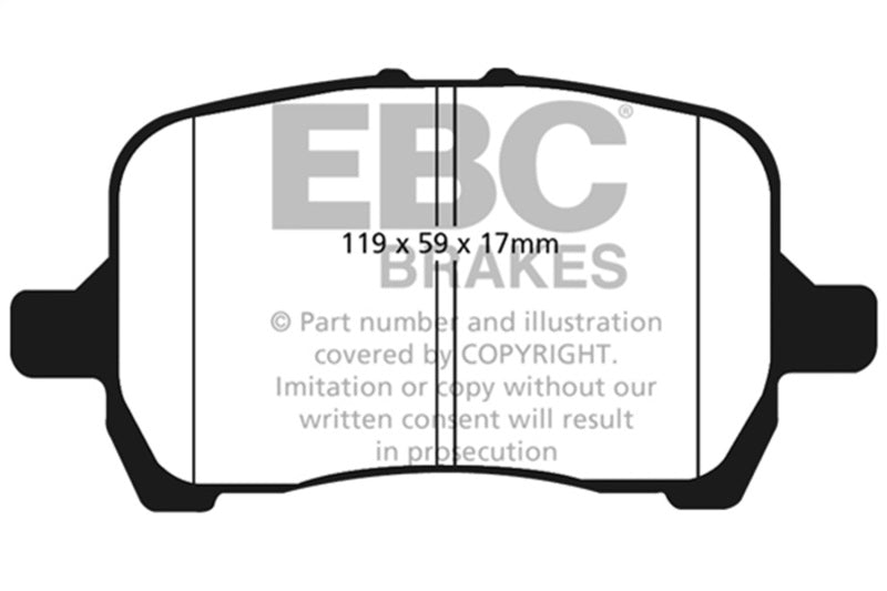 EBC 06-09 Pontiac Solstice / 06-10 Saturn Sky Bluestuff Front Brake Pads DP51763NDX DP51763NDX Photo - Primary